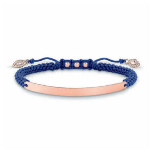 Diaytar Sénégal Bracelet Femme Thomas Sabo LBA0068-898-1 Bleu Or Rose Argent