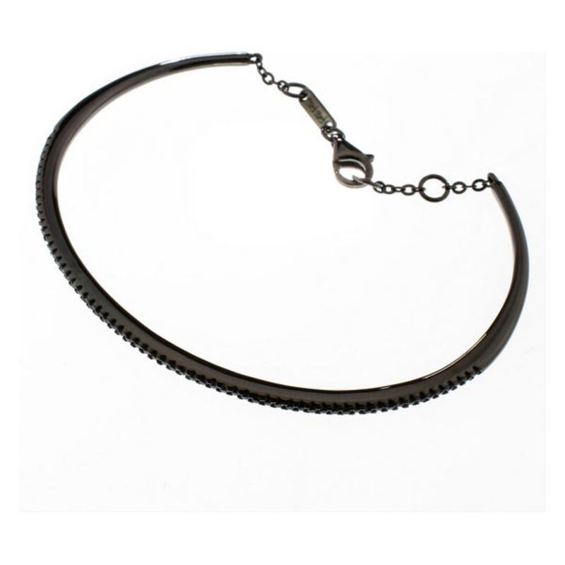 Diaytar Sénégal Bracelet Folli Follie 3B15S135KK Noir Argent massif (5,5 cm) 