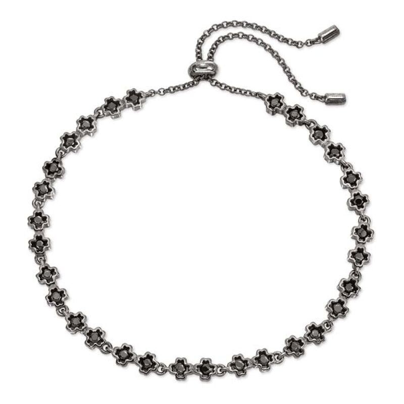 Diaytar Sénégal Bracelet Folli Follie 3B18S040KK Noir Argent massif (25 cm) 