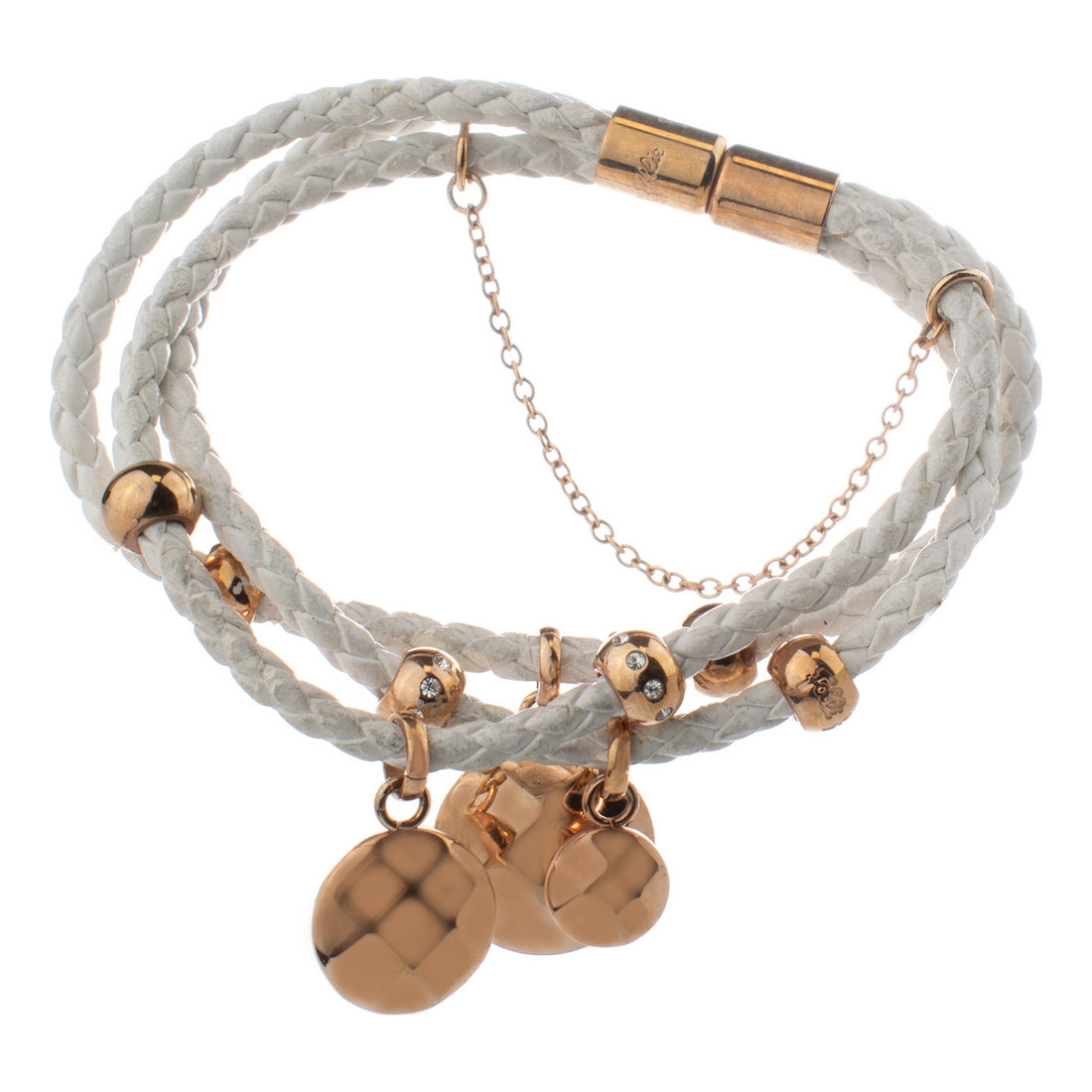 Diaytar Sénégal Bracelet Folli Follie 3B1T002RCWDF2 Acier Inoxydable Blanc (7 cm) 