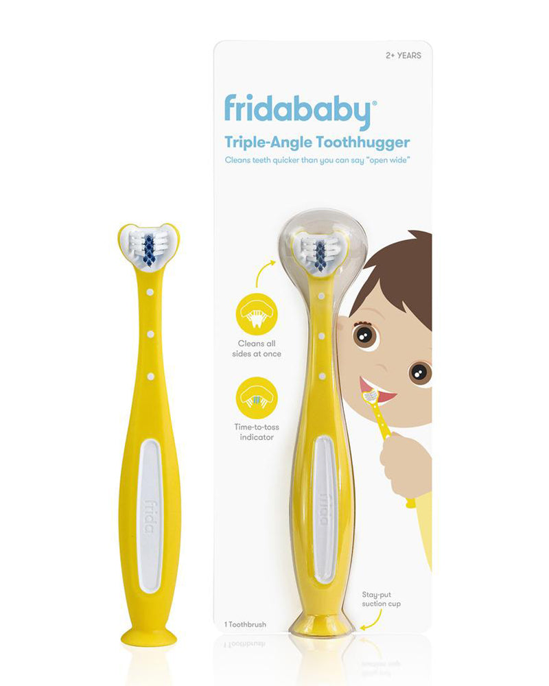 Diaytar Sénégal brosse à dents fridababy à triple angle jaune - 2ans + - default title brosse-a-dents,fille,fridababy,garcon,hygiene,hygiene-et-soin-bebe,puericulture