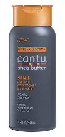 Diaytar Sénégal Cantu Shea Butter Men's Collection 3 en 1 Shampooing, revitalisant et nettoyant pour le corps 13,5 oz BRAND,HAIR,MEN,BODY