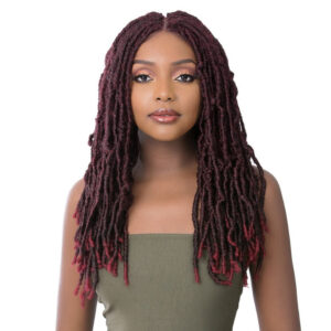 Diaytar Sénégal C'est une perruque ! Perruque Lace Front Synthétique Tressée Premium - St Dream Locs 22" Lace Front Wigs