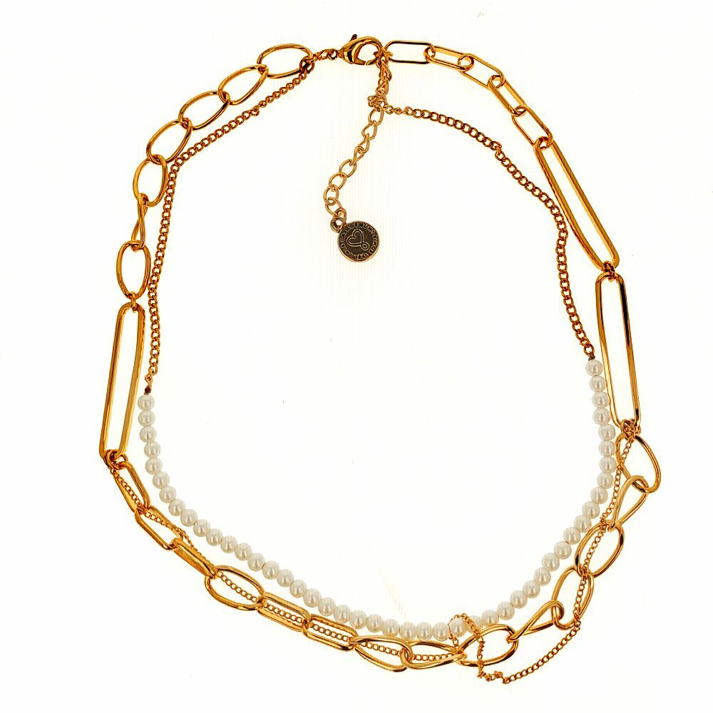 Diaytar Sénégal Collier Femme Lola Casademunt Liens Perles Dorées 