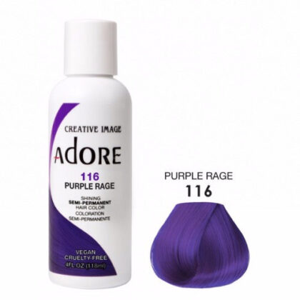 Coloration cheveux semi permanente purple rage 116