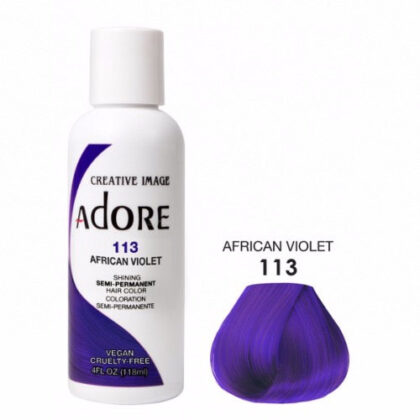 Coloration cheveux semi permanente violet 113