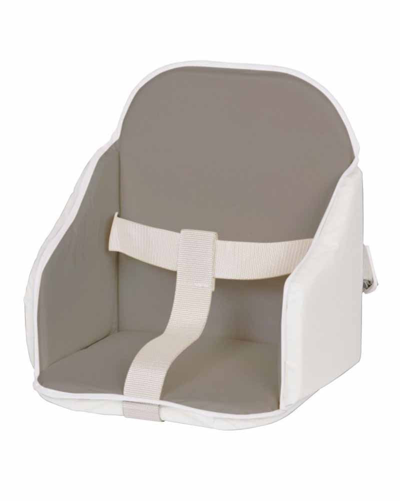 Diaytar Sénégal coussin de chaise candide pvc bordé gris/blanc - default title a-table,candide,chaise-haute,fille,garcon,puericulture,Repas