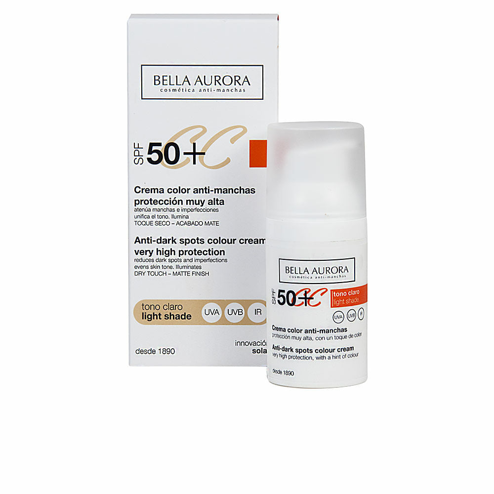 Diaytar Sénégal Crème Anti-Taches Bella Aurora CC Crème Spf 50+ Ton Clair (30 ml) 