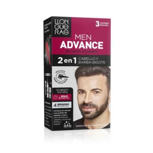 Diaytar Sénégal Crème Colorante Llongueras Men Advance Semi-permanente 3 - Marron Foncé (4 pcs)