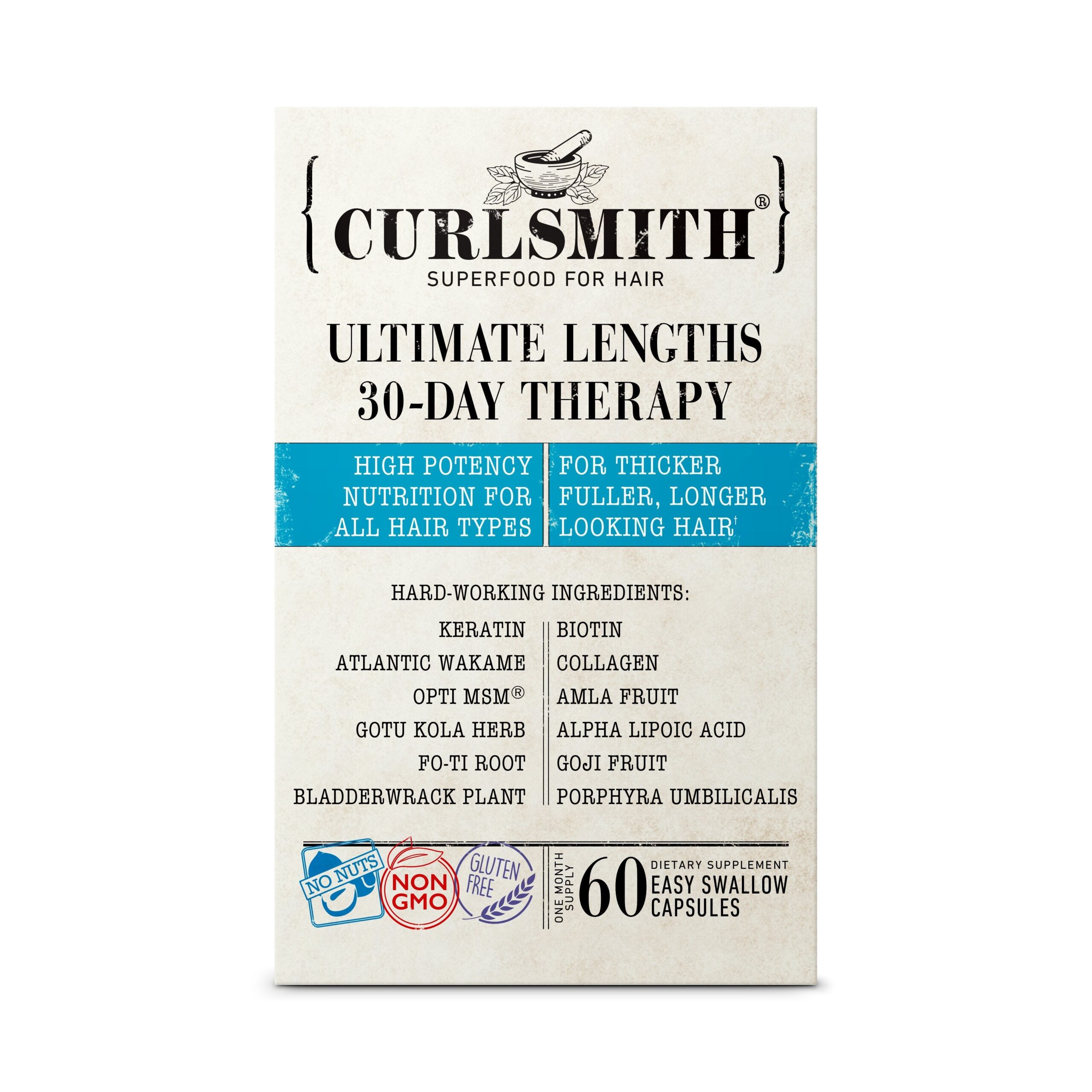 Diaytar Sénégal Curlsmith Ultimate Lengths Thérapie de 30 jours - 60 capsules BRAND,HAIR
