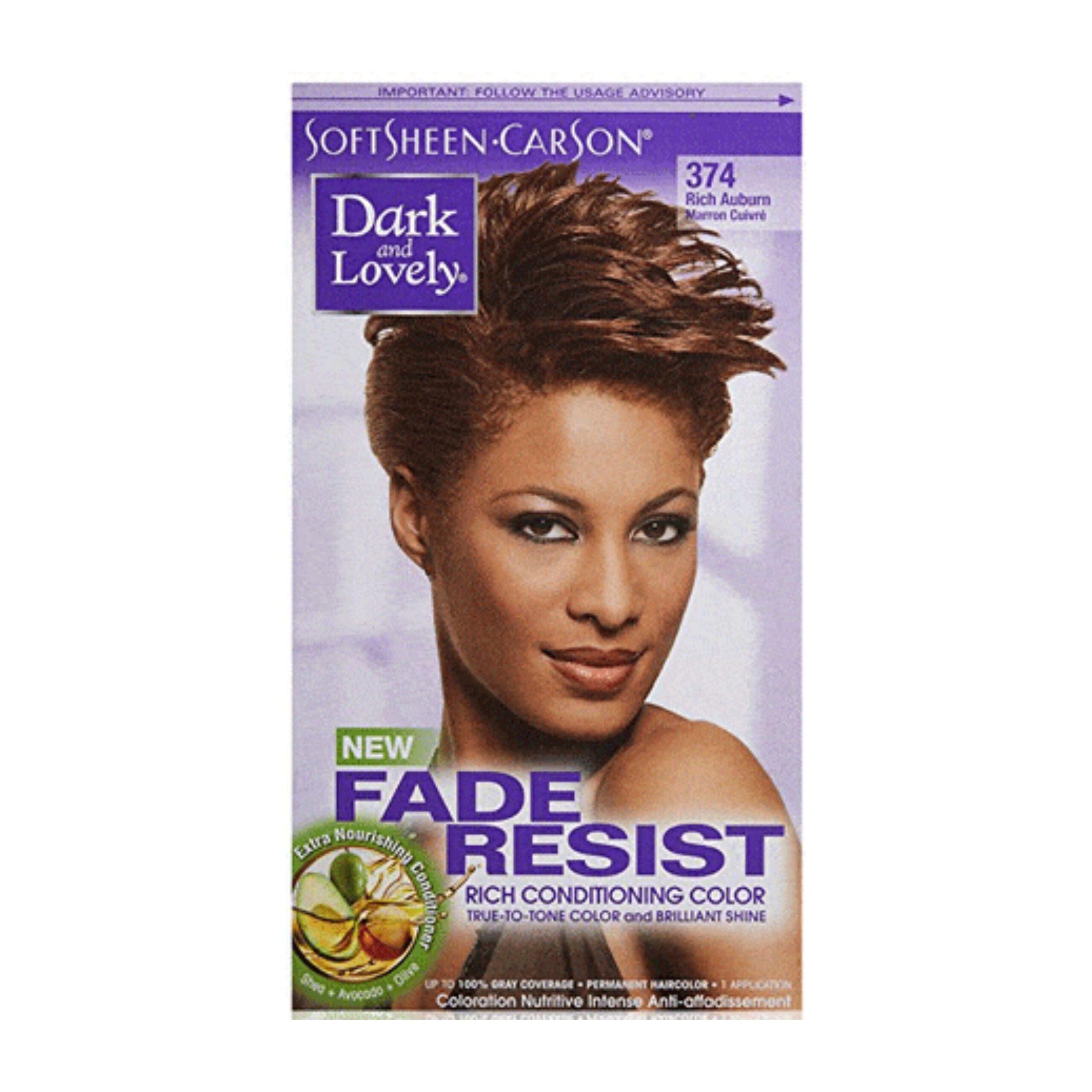 Diaytar Sénégal Dark & Lovely Fade Resist Coloration permanente 374 Rich Auburn 
