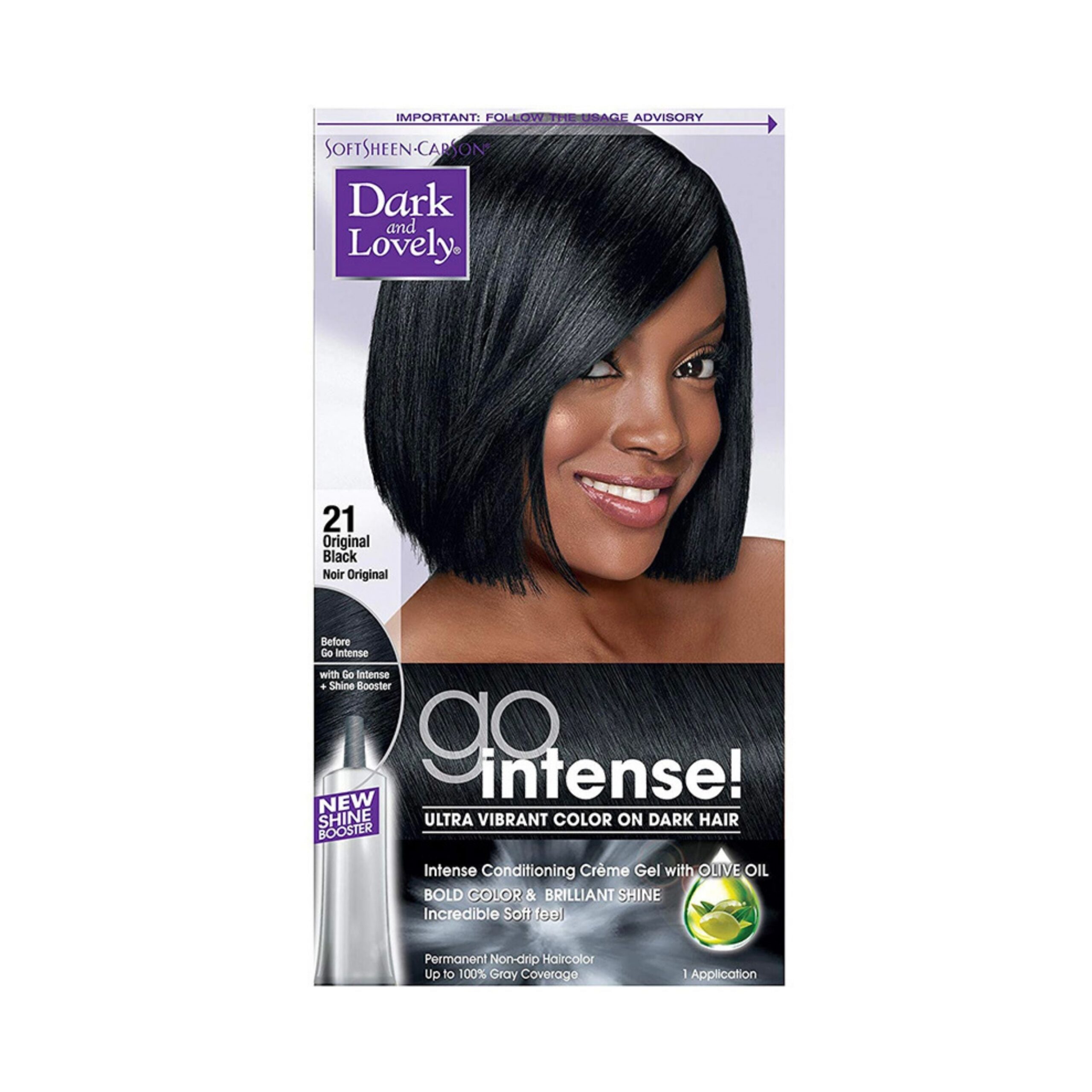 Diaytar Sénégal Dark & Lovely Go Intense Coloration permanente 21 Original Black 