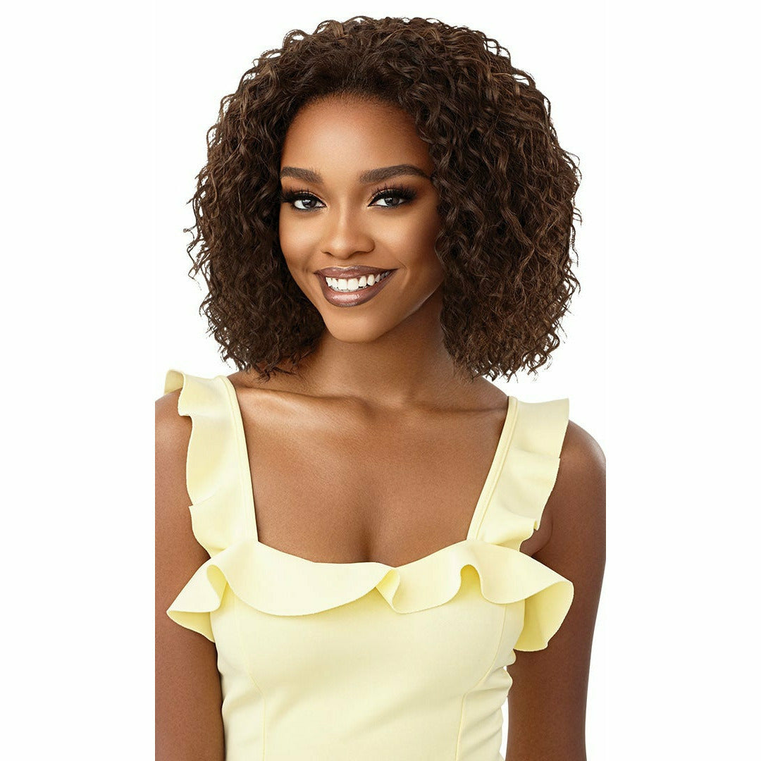 Diaytar Sénégal Demi-perruque synthétique avec cordon de serrage Outre Converti-Cap - Wavy Oasis Half Wigs