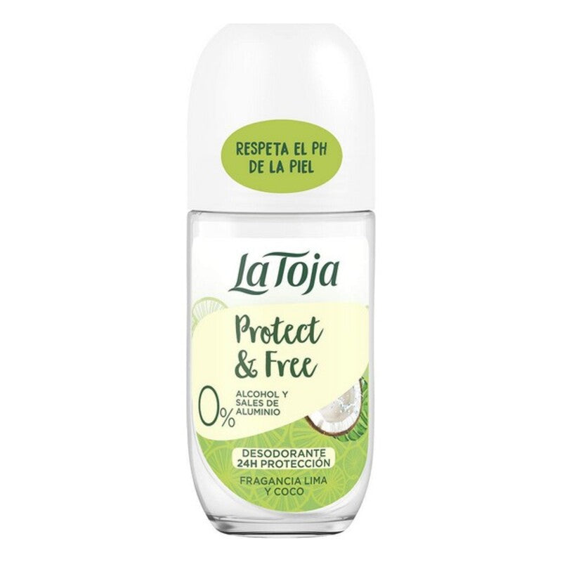 Diaytar Sénégal Déodorant Roll-On Protect & Free La Toja Coconut Lime (50 ml) 