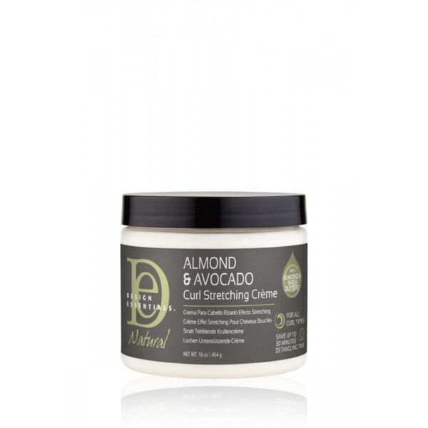 Diaytar Sénégal Design Essentials Almond Avocado Natural Curl Stretching Cream Riche en Avocat Amande et Soja 454 g LAIT-CRÈME