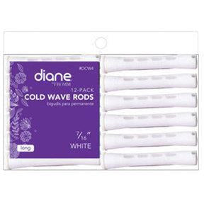 Diaytar Sénégal Diane Cold Wave Rods 7/16" Blanc 12PK #DCW4 Beauty