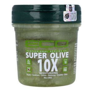 Diaytar Sénégal Eco Styler Super Olive Oil 10X Gel coiffant professionnel hydratant 8 OZ Hair Care
