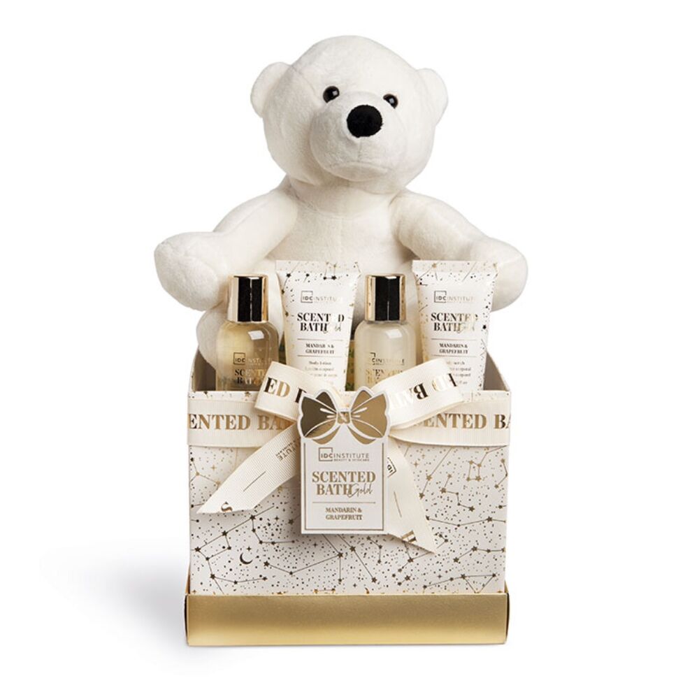 Ensemble de bain idc institute scented bath gold teddy 5 pieces_2671. Plongez dans le Monde de DIAYTAR SENEGAL - Où Chaque Article Raconte une Histoire. Explorez notre vaste assortiment et choisissez des produits qui vous parlent et reflètent votre style unique.