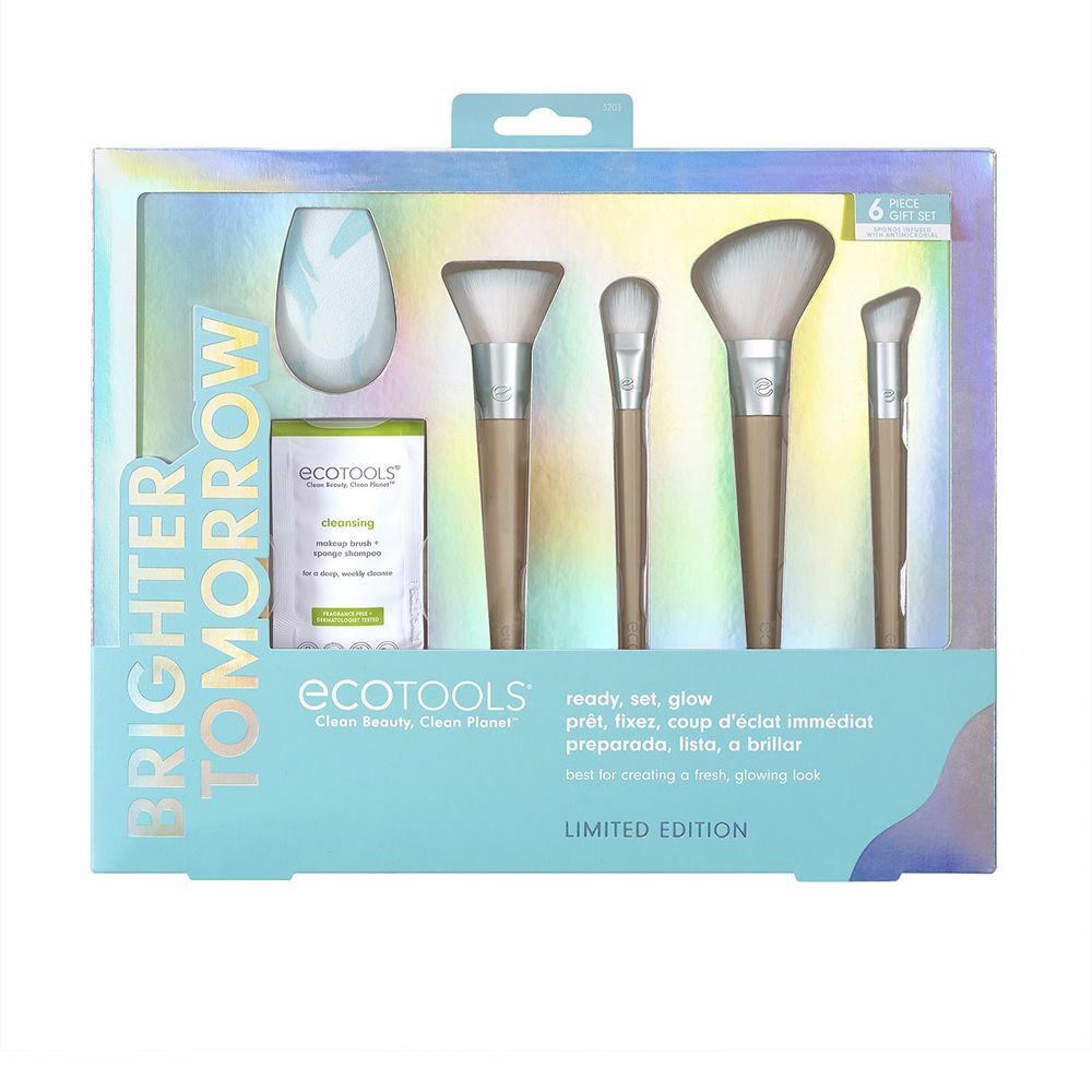 Diaytar Sénégal Ensemble de pinceaux de maquillage Ecotools Brighter Tomorrow Ready, Set, Glow (5 pcs) 