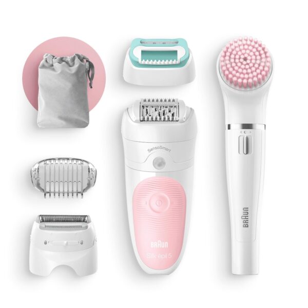 Diaytar Sénégal Épilateur électrique Braun 5875 BEAUTY SET Rechargeable Blanc