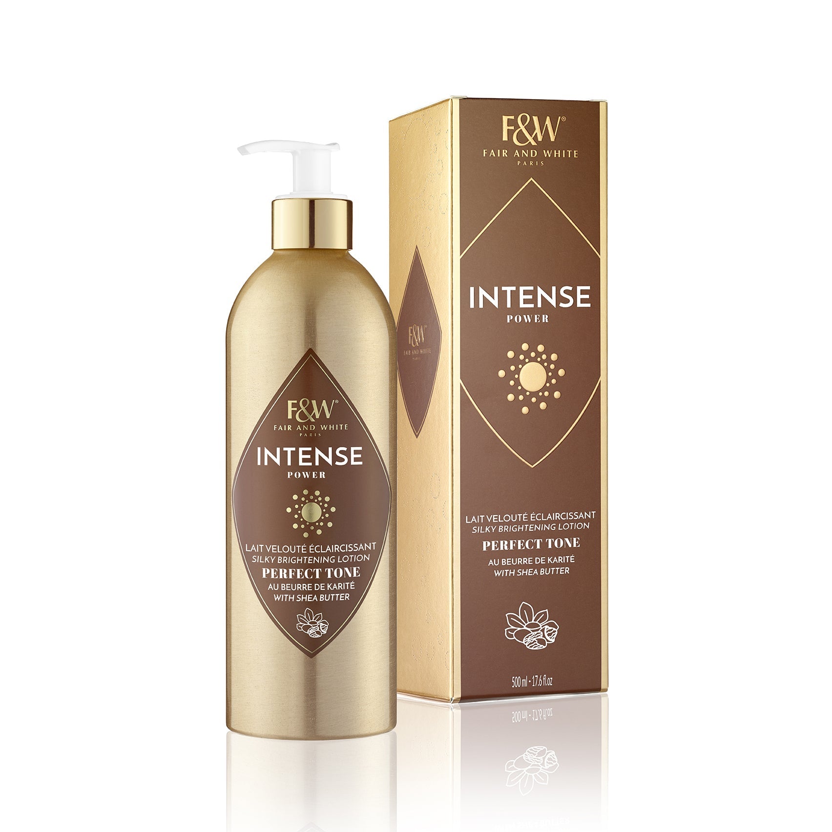Diaytar Sénégal Fair & White Intense Power Lait velouté éclaircissant au Beurre de Karité 500 ml 