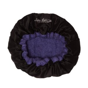 Diaytar Sénégal Felicia Leatherwood Bonnet en graines de lin pour un conditionnement en profondeur - Violet ACCESSORIES,BRAND
