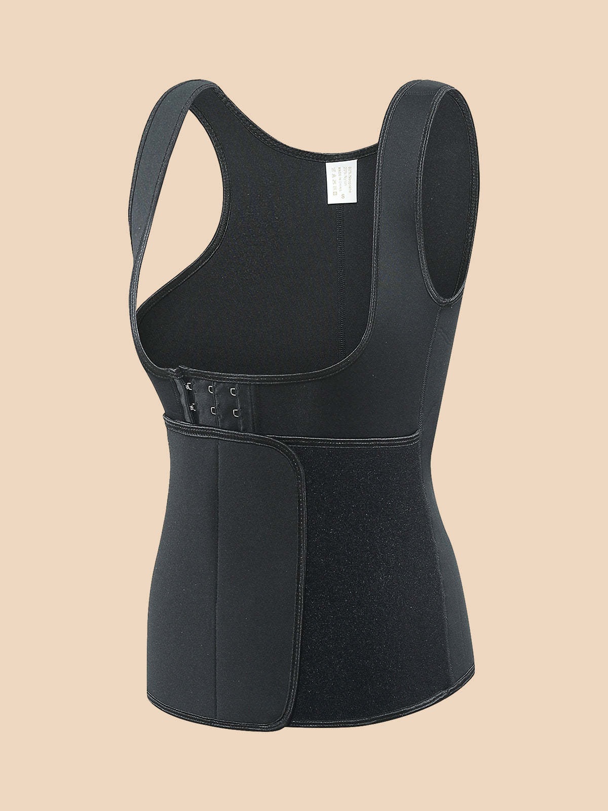 Ceinture gilet zippée à large sangle en néoprène Shapewear