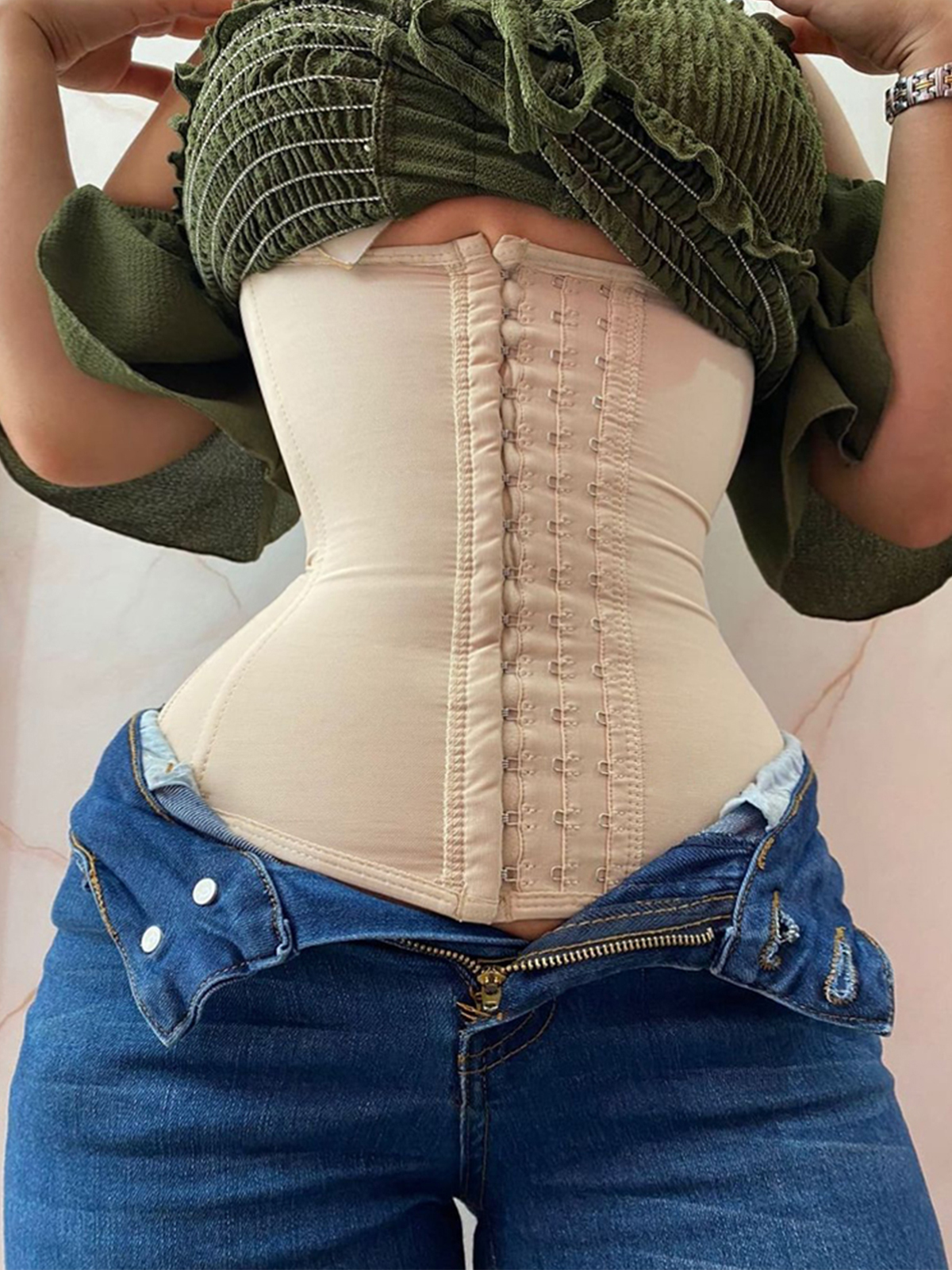 Entraîneur de taille à haute compression, contrôle du ventre, sablier, cintré