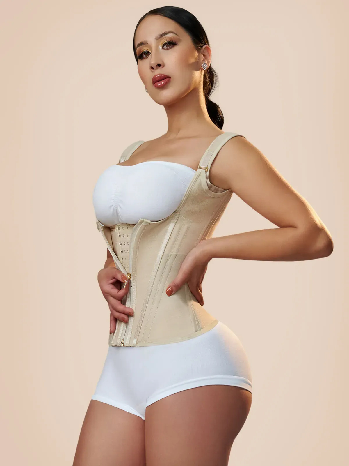 Gilet de taille corset en latex extrême – Image 24