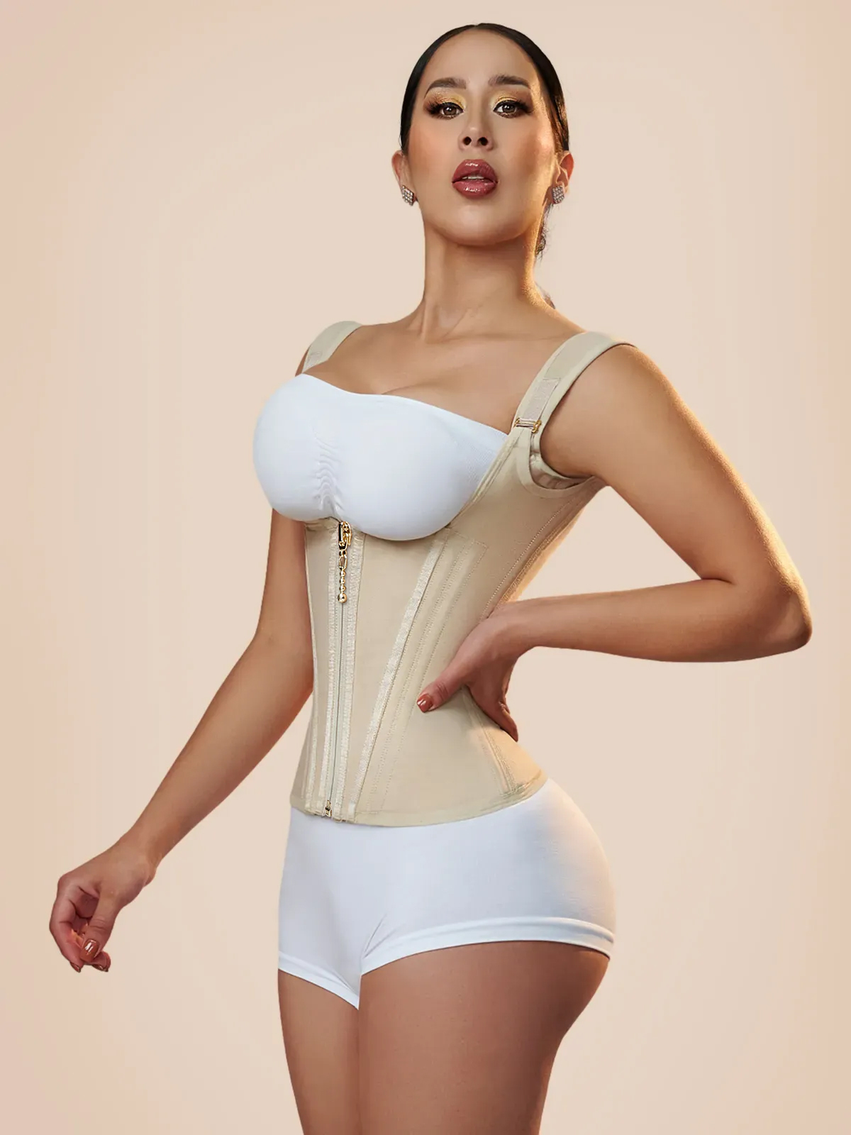 Gilet de taille corset en latex extrême – Image 28