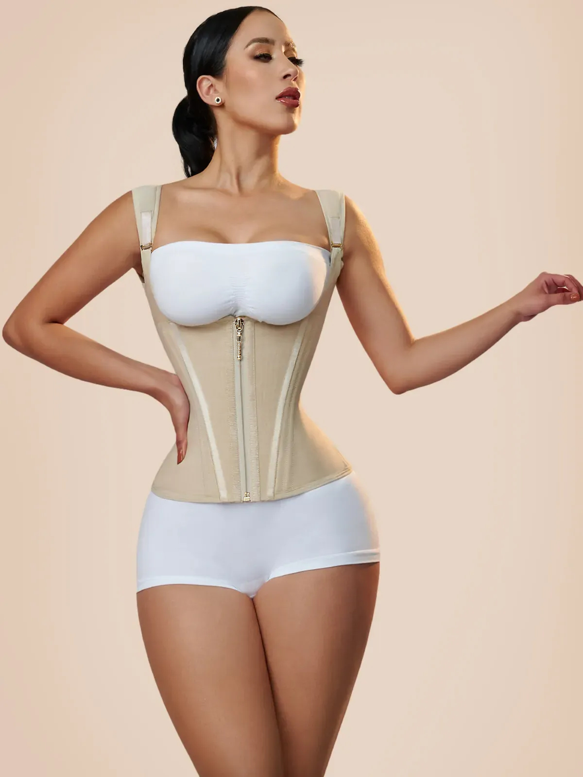 Gilet de taille corset en latex extrême – Image 35