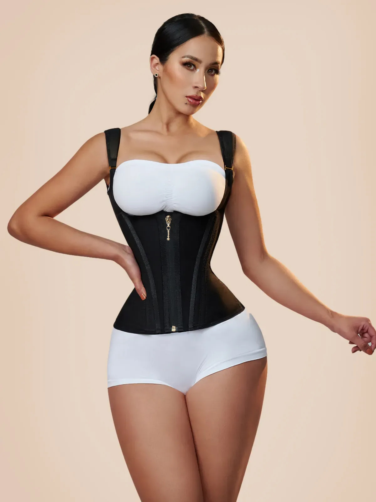 Gilet de taille corset en latex extrême – Image 38