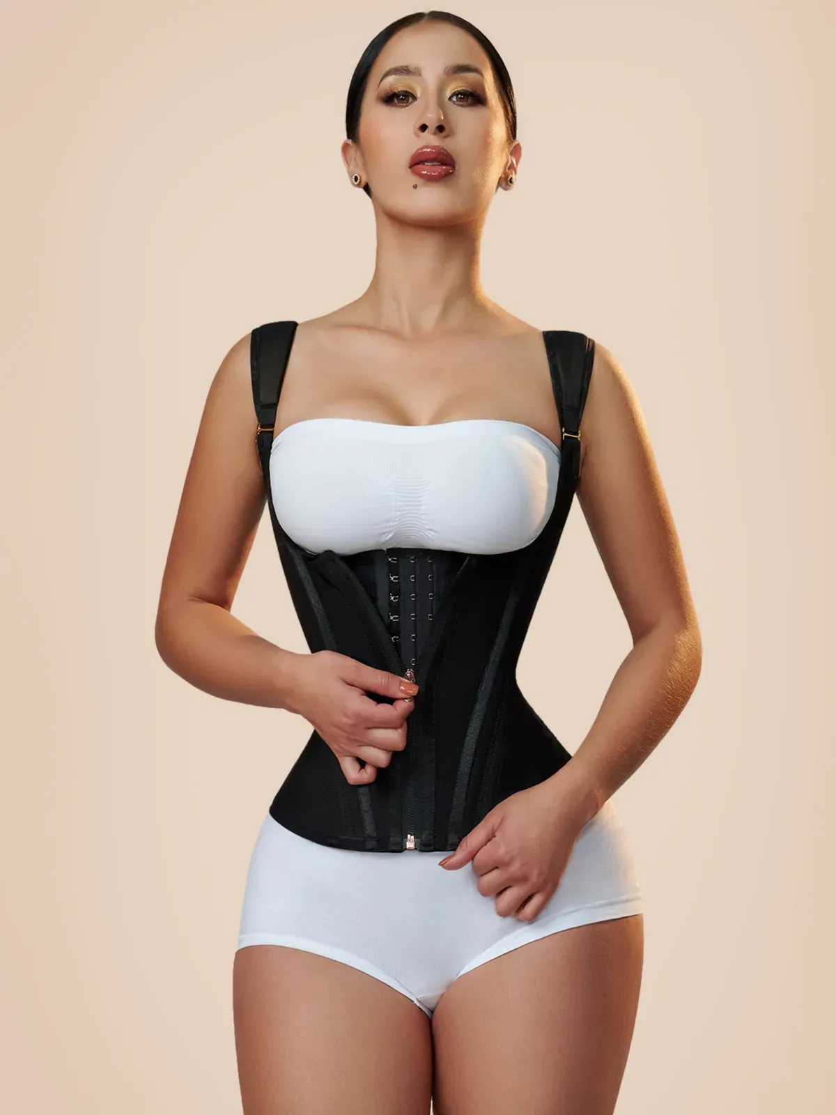 Gilet de taille corset en latex extrême – Image 37