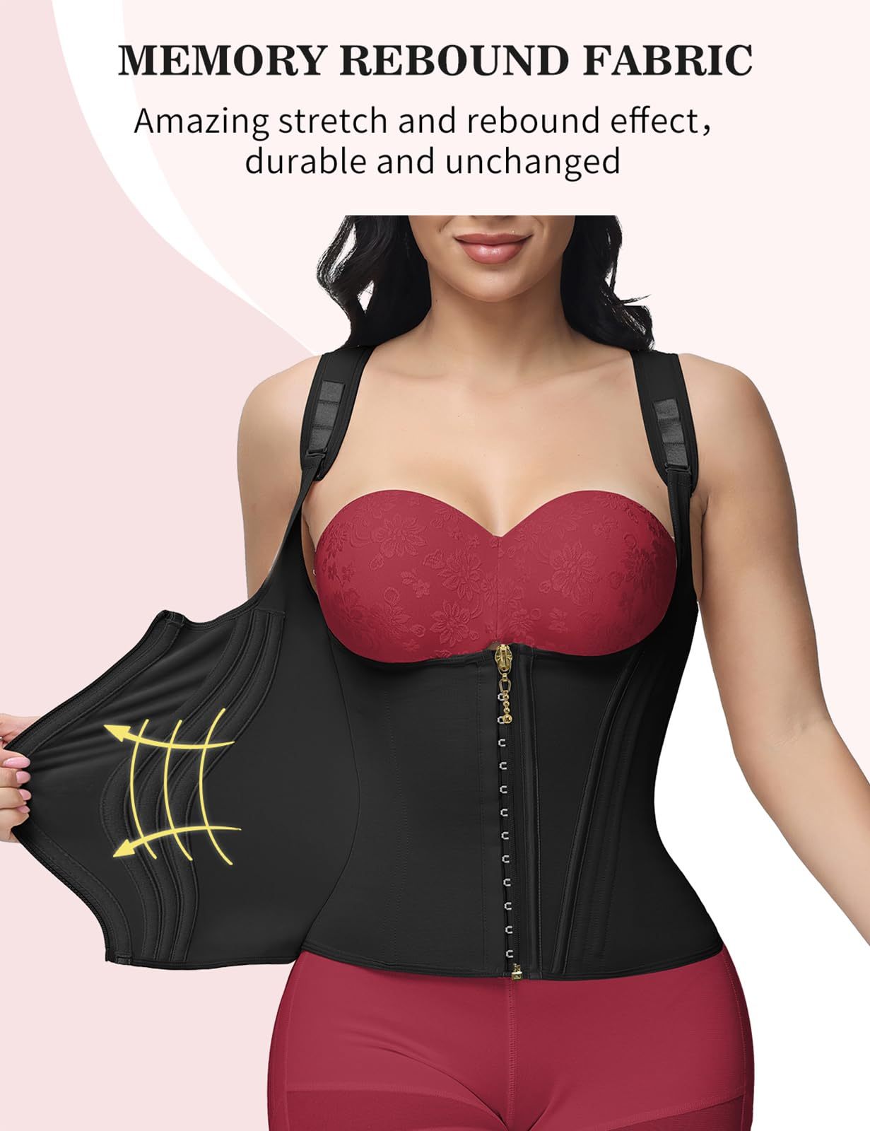 Gilet de taille corset en latex extrême – Image 40