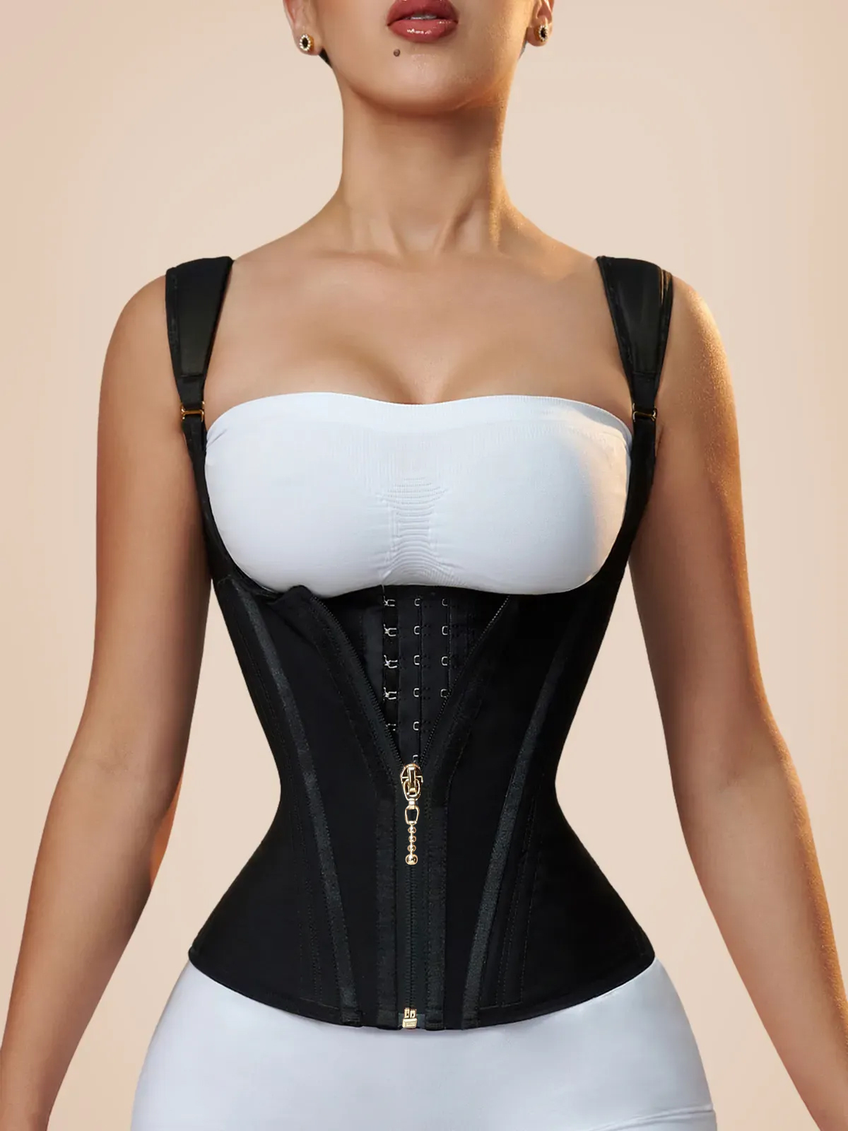 Gilet de taille corset en latex extrême – Image 43