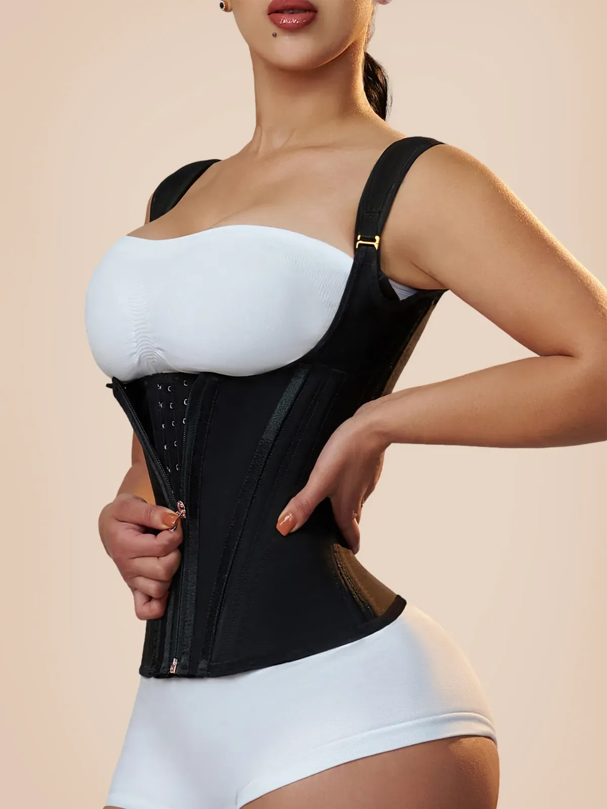 Gilet de taille corset en latex extrême – Image 26