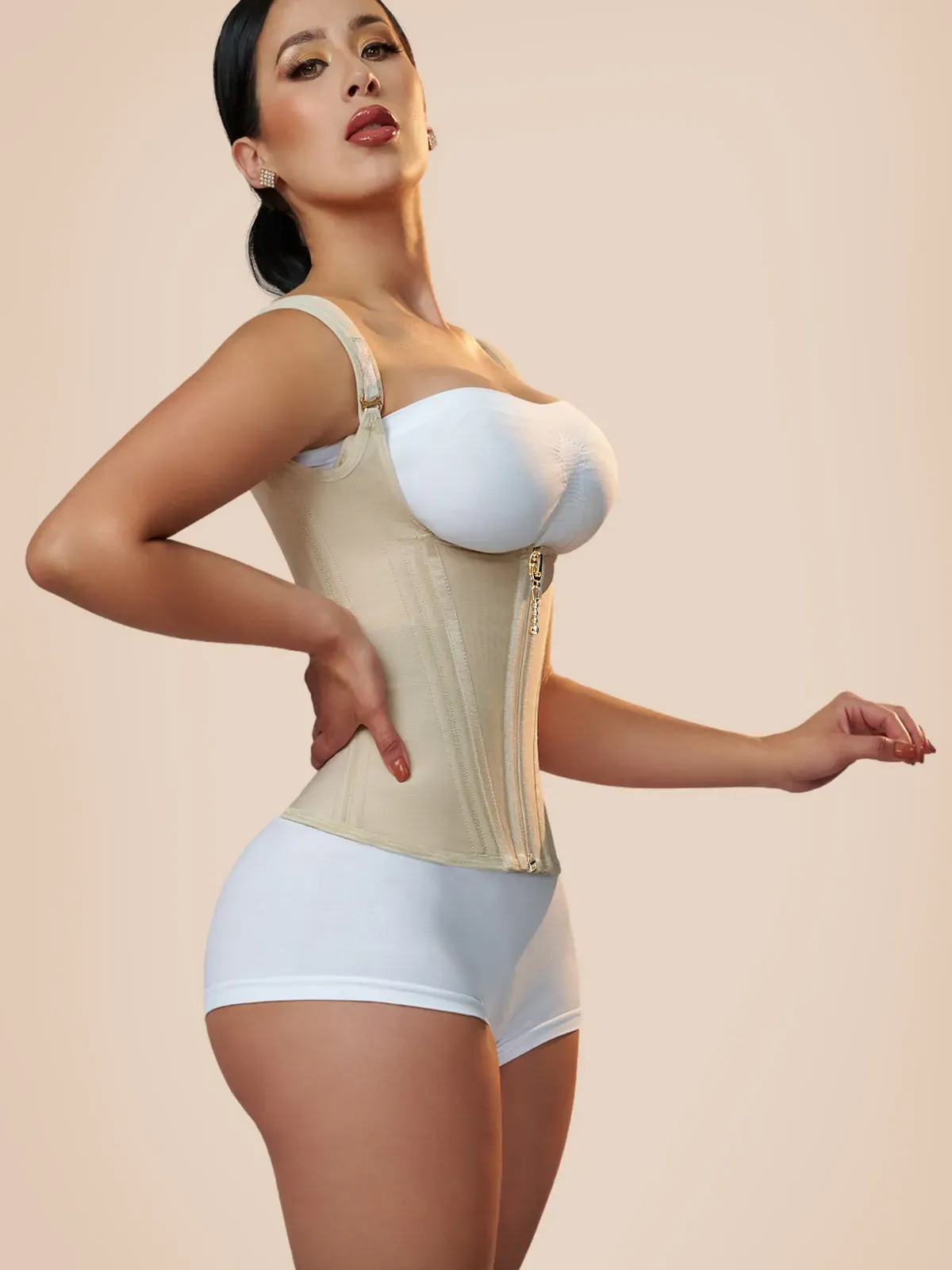 Gilet de taille corset en latex extrême – Image 14