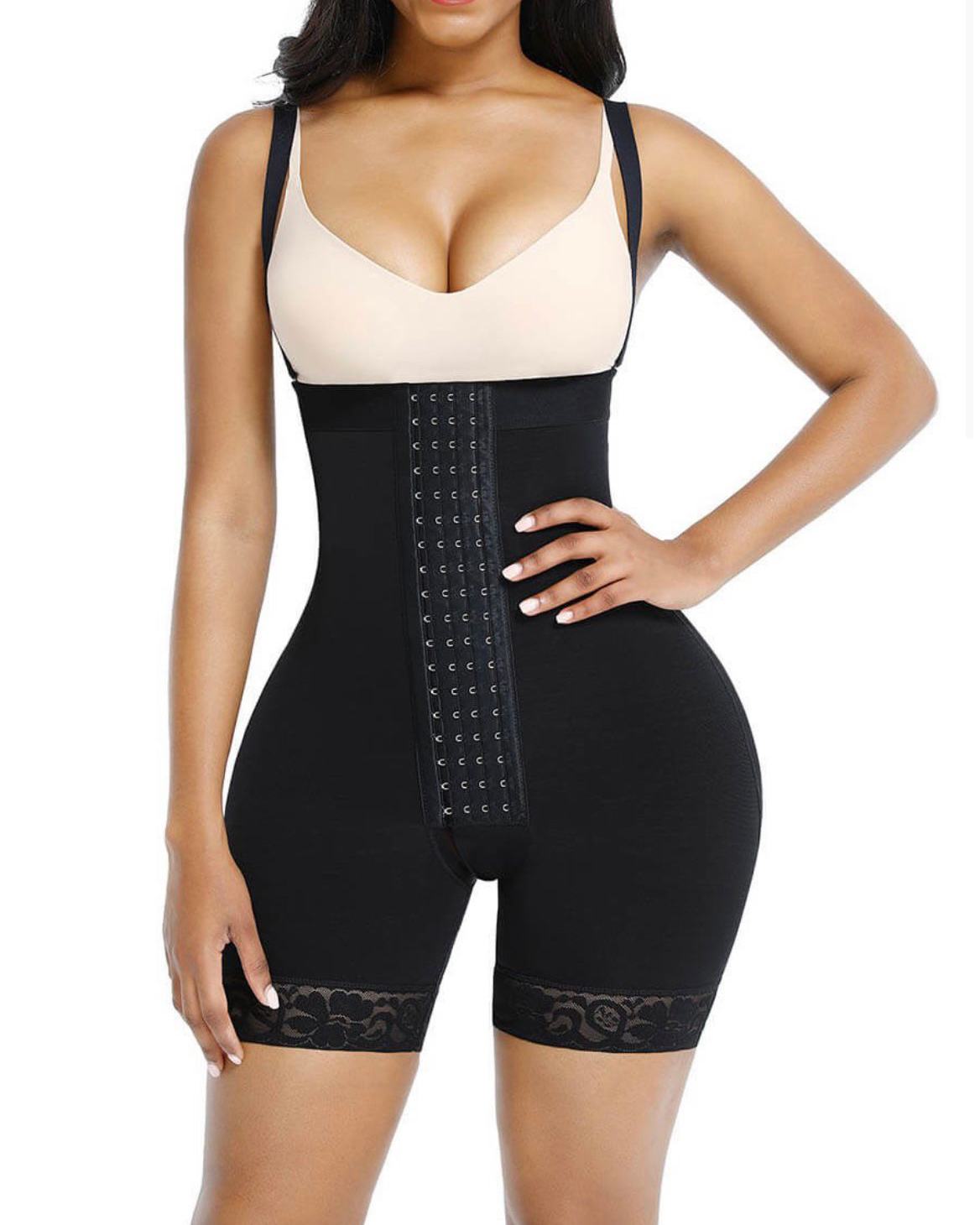 Shapewear post-partum avec crochets et entrejambe à porter quotidiennement