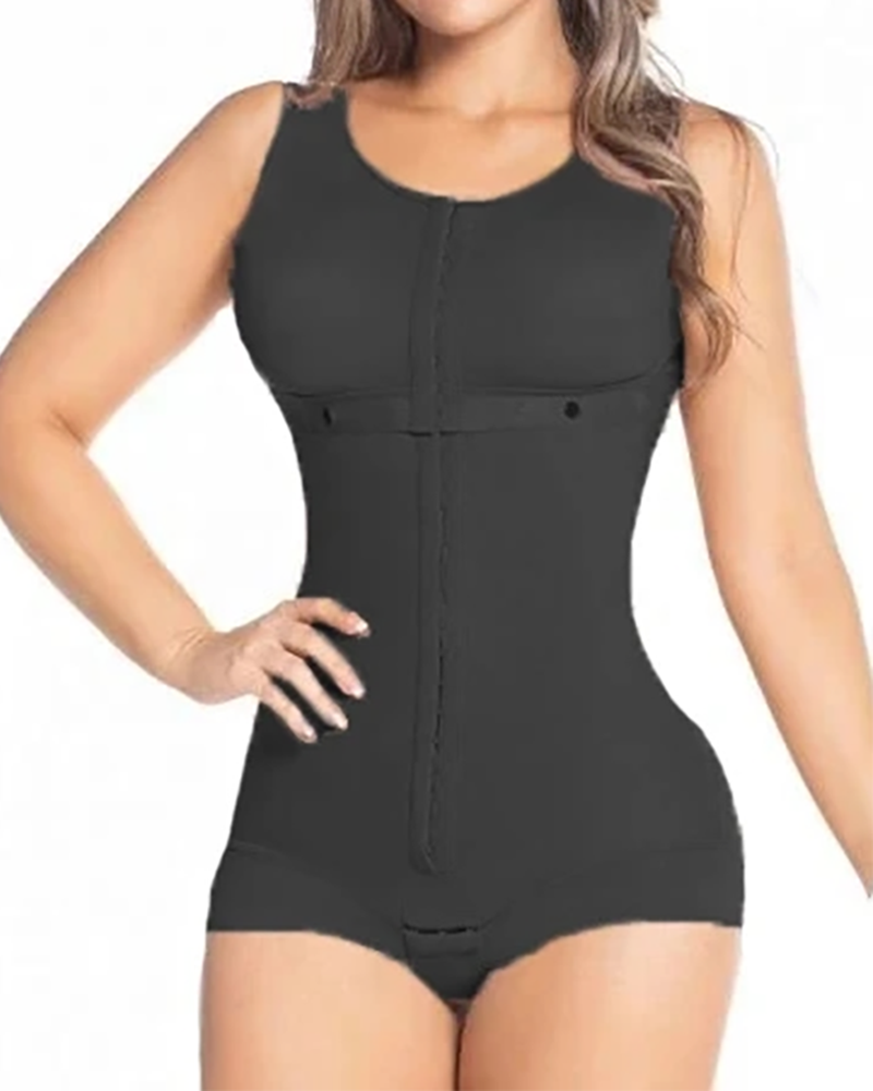Shapewear pour femmes crochet et fermeture des yeux soutien de la poitrine contrôle du ventre Triangle body bodyshaper 