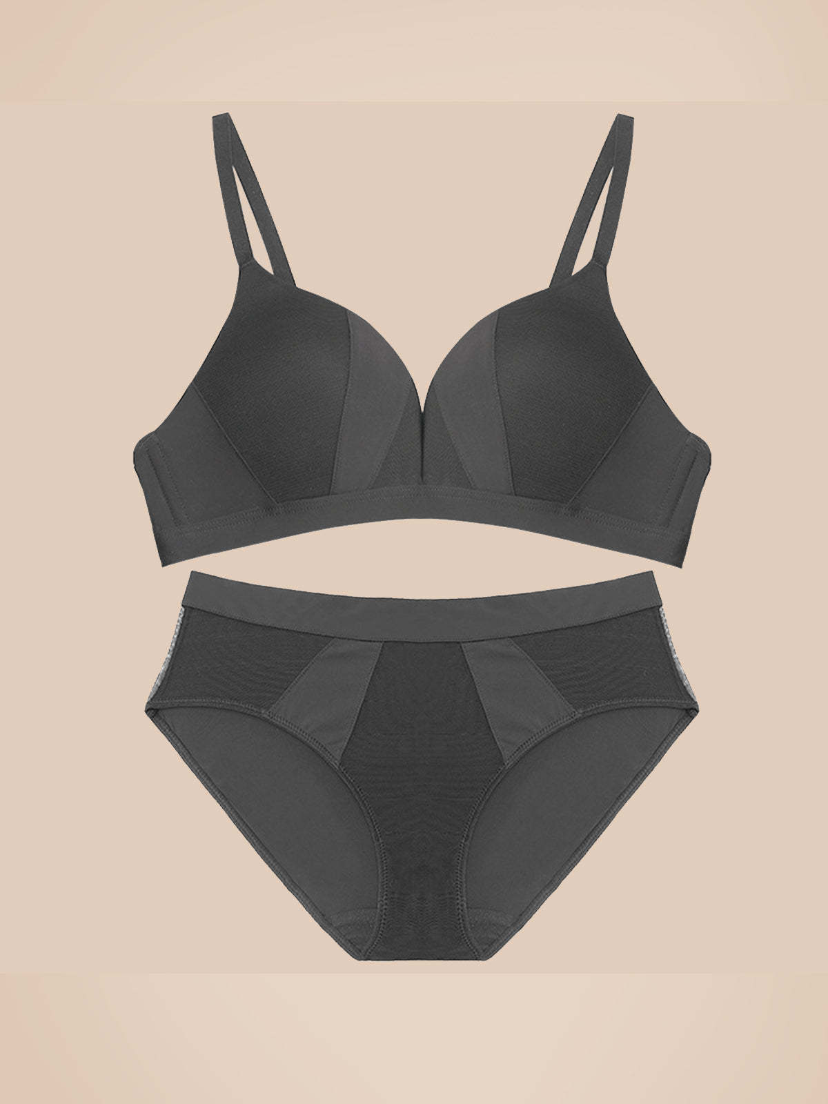 Soutien-gorge français simple et sans couture en V profond