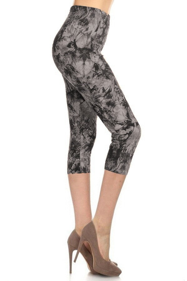 1 Legging en tricot uni doublé à la taille avec taille haute