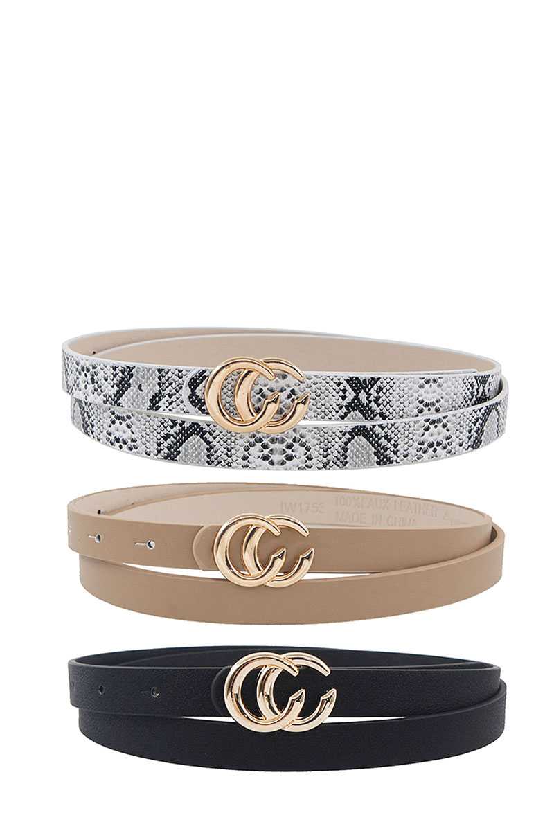 3 pièces. Ensemble de ceinture fine tendance