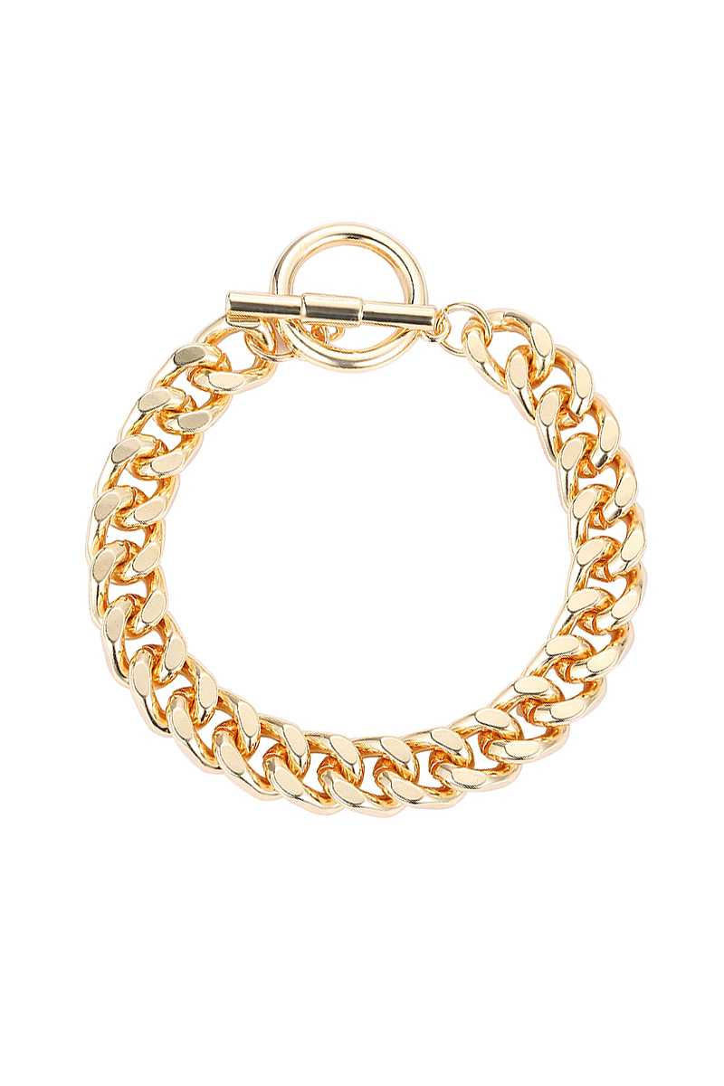 Bracelet à bascule à chaîne à gros maillons à la mode