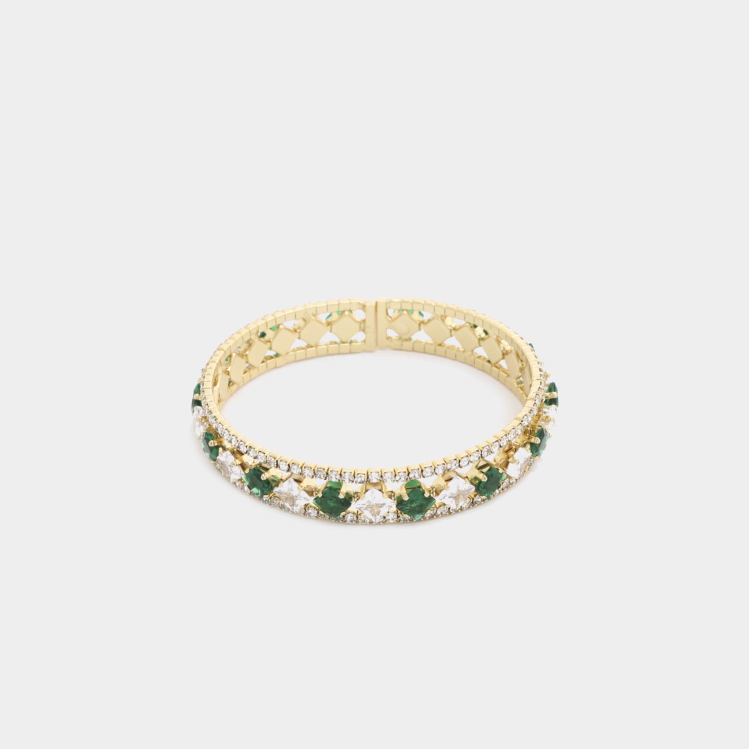 Bracelet en métal cristal Sodajo
