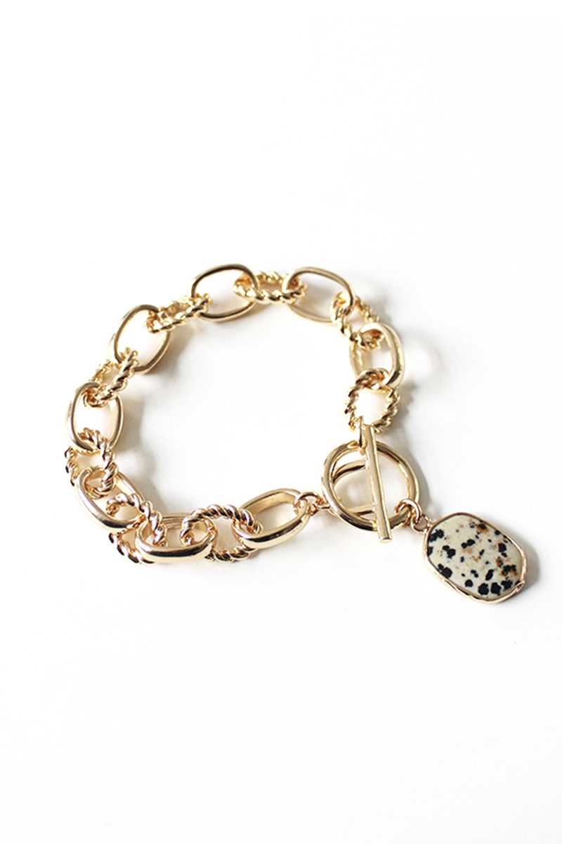 Bracelet multiple à fermoir à bascule en perles de strass en métal