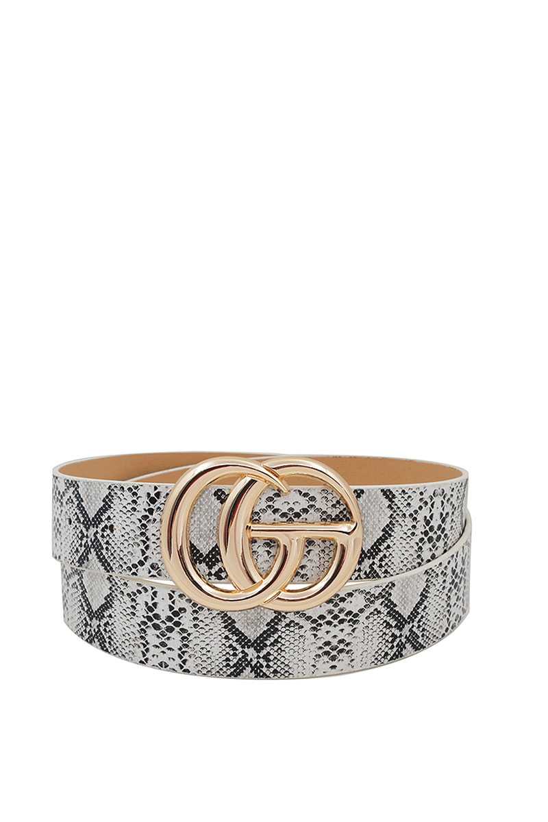 Ceinture longue à motif Python tendance