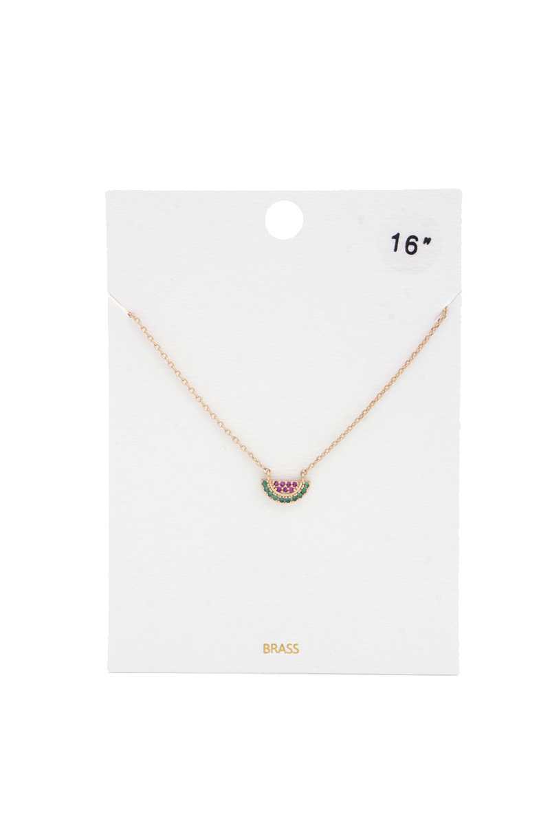 Collier de charme en tranches de pastèque délicate