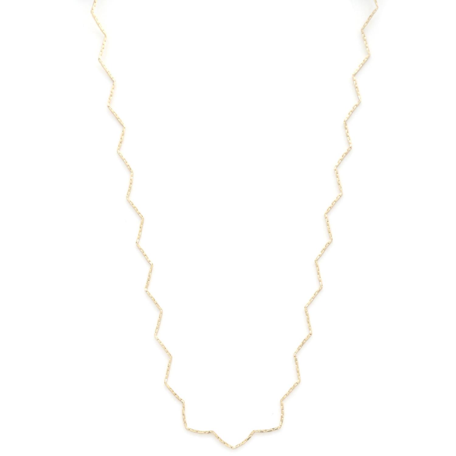 Collier en métal à motif Chevron