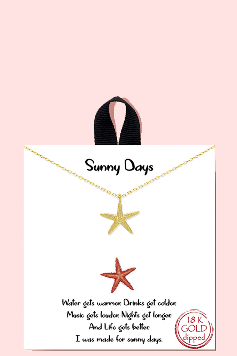Collier pendentif Sunny Days trempé en or rhodié 18 carats