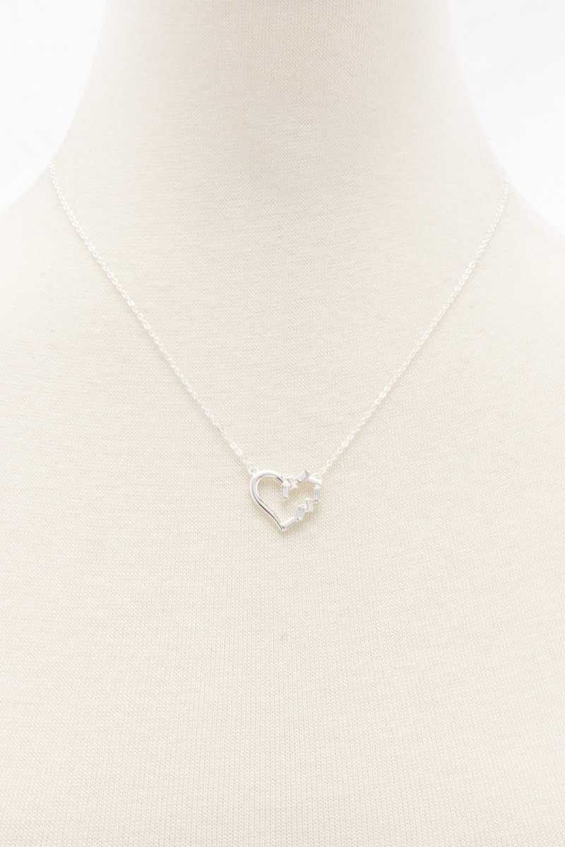 Collier Strass Coeur